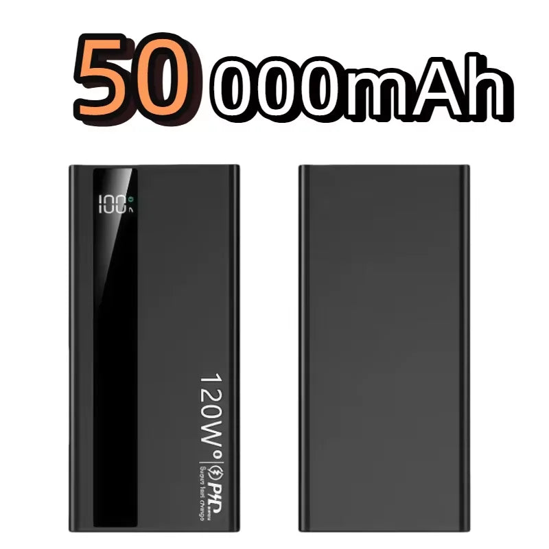 200000mAh Power Bank High Capacity 120W Super Fast Charging Portable External Battery Powerbank Universal For iPhone Samusung